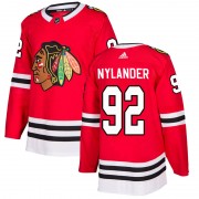 Adidas Chicago Blackhawks 92 Alexander Nylander Authentic Red Home Youth NHL Jersey