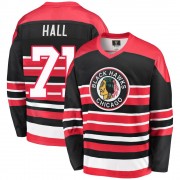 Fanatics Branded Chicago Blackhawks 71 Taylor Hall Premier Red/Black Breakaway Heritage Youth NHL Jersey