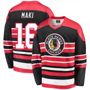 Fanatics Branded Chicago Blackhawks 16 Chico Maki Premier Red/Black Breakaway Heritage Youth NHL Jersey