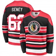 Fanatics Branded Chicago Blackhawks 62 Brett Seney Premier Red/Black Breakaway Heritage Youth NHL Jersey