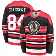 Fanatics Branded Chicago Blackhawks 84 Landon Slaggert Premier Red/Black Breakaway Heritage Youth NHL Jersey