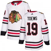 Adidas Chicago Blackhawks 19 Jonathan Toews Authentic White Men's NHL Jersey