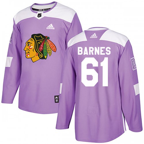 Adidas Chicago Blackhawks 61 Tyler Barnes Authentic Purple Fights Cancer Practice Youth NHL Jersey