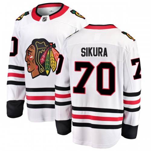 Fanatics Branded Chicago Blackhawks 70 Tyler Sikura White Breakaway Away Men's NHL Jersey