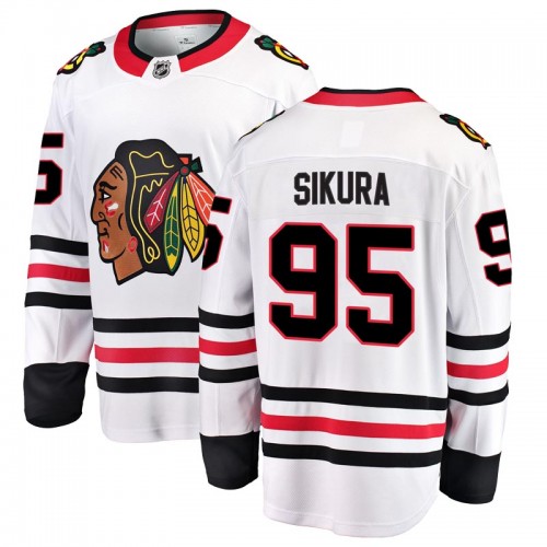 Fanatics Branded Chicago Blackhawks 95 Dylan Sikura White Breakaway Away Men's NHL Jersey