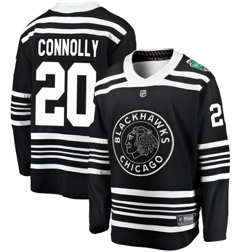 Fanatics Branded Chicago Blackhawks 20 Brett Connolly Black 2019 Winter Classic Breakaway Men's NHL Jersey