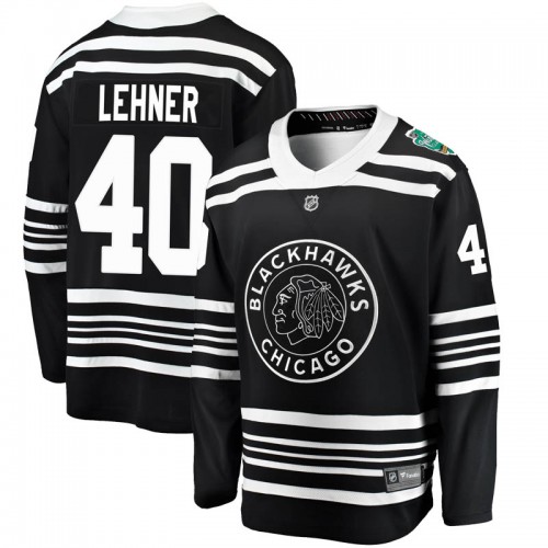 Fanatics Branded Chicago Blackhawks 40 Robin Lehner Black 2019 Winter Classic Breakaway Men's NHL Jersey