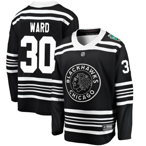 Fanatics Branded Chicago Blackhawks 30 Cam Ward Black 2019 Winter Classic Breakaway Men's NHL Jersey