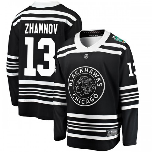 Fanatics Branded Chicago Blackhawks 13 Alex Zhamnov Black 2019 Winter Classic Breakaway Men's NHL Jersey