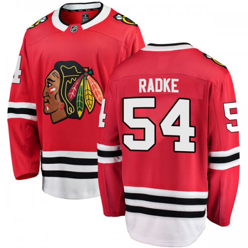 Fanatics Branded Chicago Blackhawks 54 Roy Radke Red Breakaway Home Youth NHL Jersey