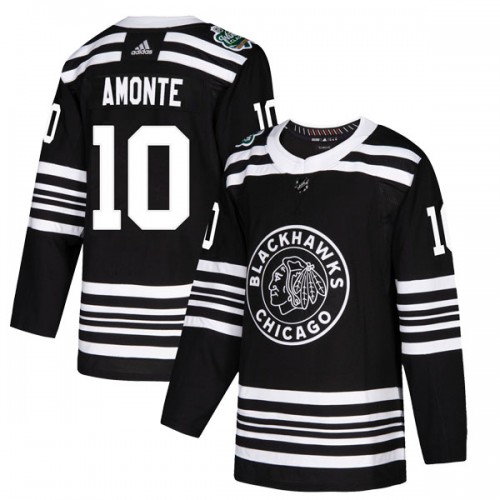 Adidas Chicago Blackhawks 10 Tony Amonte Authentic Black 2019 Winter Classic Men's NHL Jersey