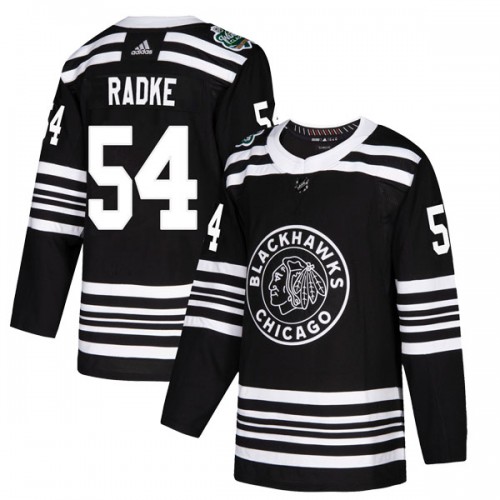 Adidas Chicago Blackhawks 54 Roy Radke Authentic Black 2019 Winter Classic Men's NHL Jersey