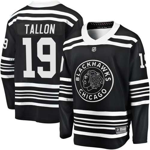 Fanatics Branded Chicago Blackhawks 19 Dale Tallon Premier Black Breakaway Alternate 2019/20 Men's NHL Jersey