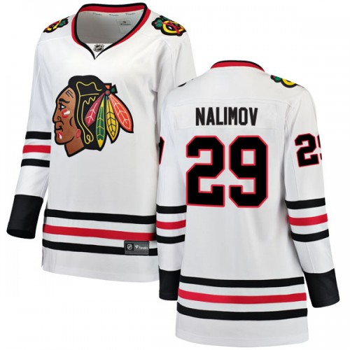Fanatics Branded Chicago Blackhawks 29 Ivan Nalimov White Breakaway Away Women's NHL Jersey