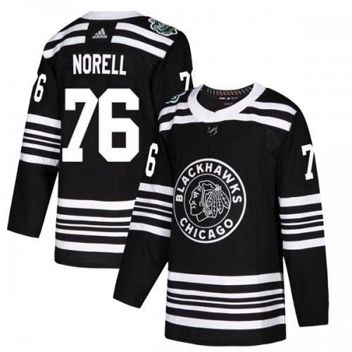 Adidas Chicago Blackhawks 76 Robin Norell Authentic Black 2019 Winter Classic Youth NHL Jersey