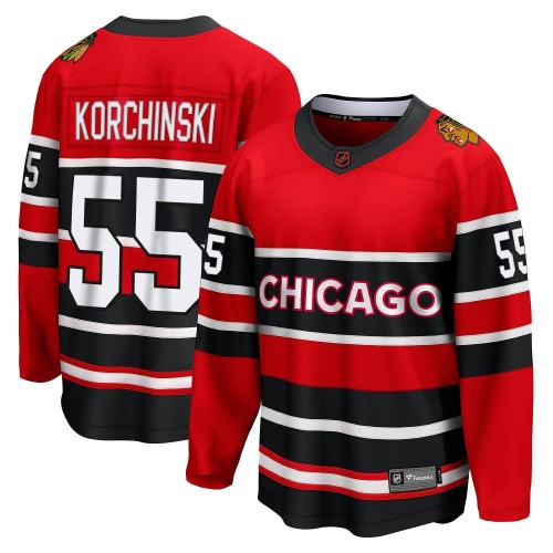 Fanatics Branded Chicago Blackhawks 55 Kevin Korchinski Red Breakaway Special Edition 2.0 Men's NHL Jersey