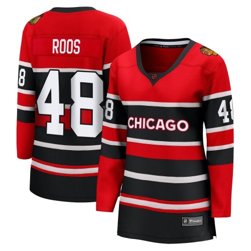 Fanatics Branded Chicago Blackhawks 48 Filip Roos Red Breakaway Special Edition 2.0 Women's NHL Jersey