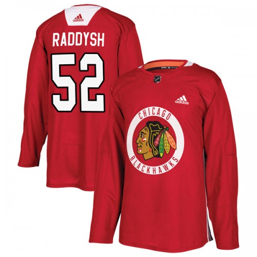 Adidas Chicago Blackhawks 52 Darren Raddysh Authentic Red Home Practice Youth NHL Jersey