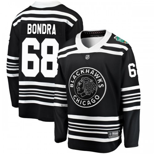 Fanatics Branded Chicago Blackhawks 68 Radovan Bondra Black 2019 Winter Classic Breakaway Youth NHL Jersey