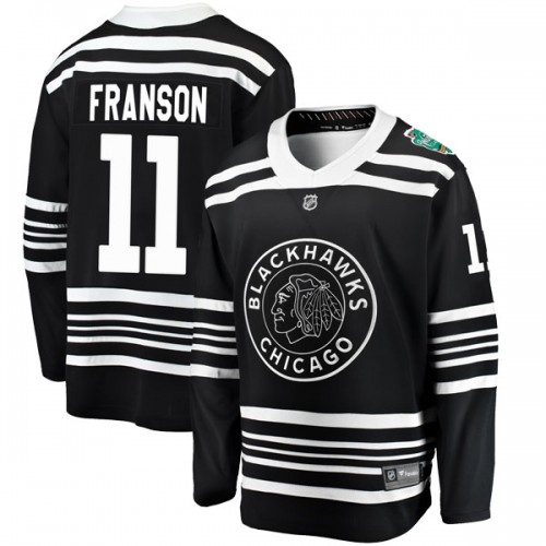 Fanatics Branded Chicago Blackhawks 11 Cody Franson Black 2019 Winter Classic Breakaway Youth NHL Jersey