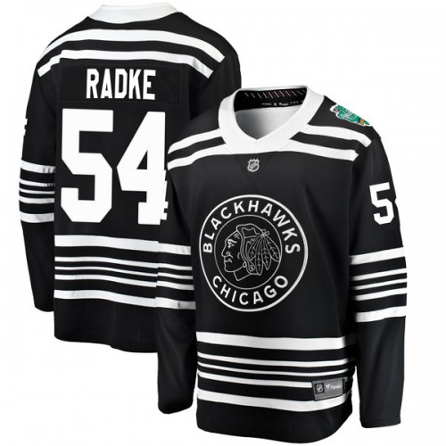 Fanatics Branded Chicago Blackhawks 54 Roy Radke Black 2019 Winter Classic Breakaway Youth NHL Jersey