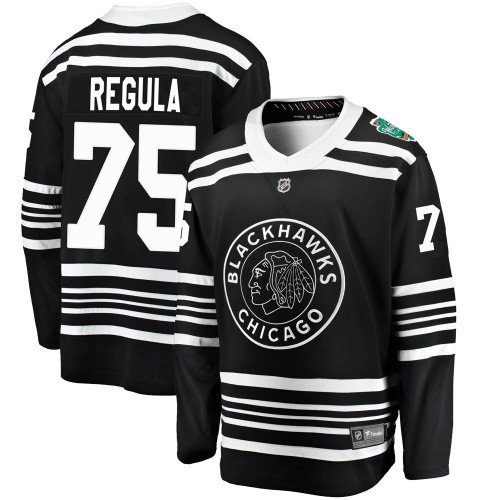 Fanatics Branded Chicago Blackhawks 75 Alec Regula Black 2019 Winter Classic Breakaway Youth NHL Jersey