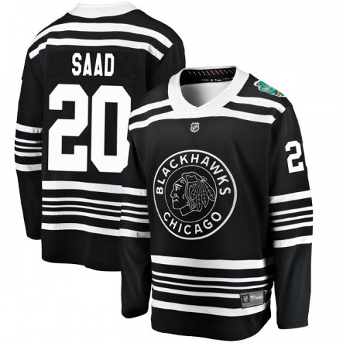 Fanatics Branded Chicago Blackhawks 20 Brandon Saad Black 2019 Winter Classic Breakaway Youth NHL Jersey