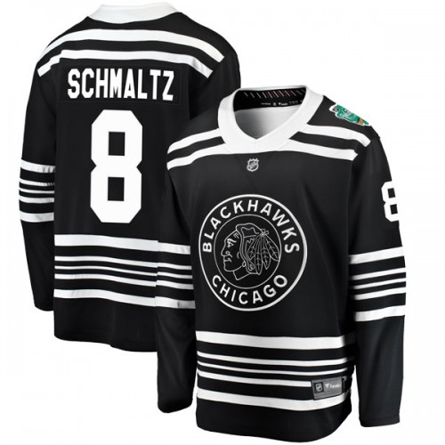 Fanatics Branded Chicago Blackhawks 8 Nick Schmaltz Black 2019 Winter Classic Breakaway Youth NHL Jersey