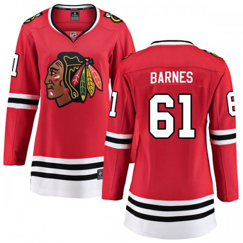 Fanatics Branded Chicago Blackhawks 61 Tyler Barnes Red Breakaway Home Women's NHL Jersey