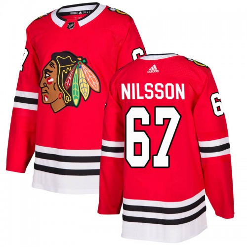 Adidas Chicago Blackhawks 67 Jacob Nilsson Authentic Red Home Youth NHL Jersey