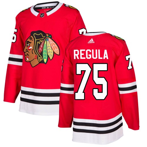 Adidas Chicago Blackhawks 75 Alec Regula Authentic Red Home Youth NHL Jersey