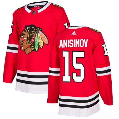 Adidas Chicago Blackhawks 15 Artem Anisimov Authentic Red Home Youth NHL Jersey