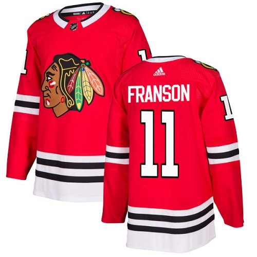 Adidas Chicago Blackhawks 11 Cody Franson Authentic Red Home Youth NHL Jersey