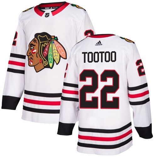Adidas Chicago Blackhawks 22 Jordin Tootoo Authentic White Away Youth NHL Jersey