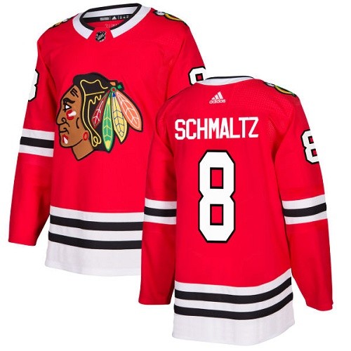 Adidas Chicago Blackhawks 8 Nick Schmaltz Authentic Red Home Youth NHL Jersey