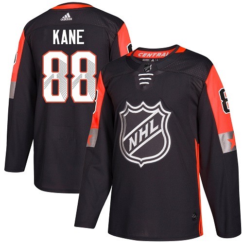Adidas Chicago Blackhawks 88 Patrick Kane Authentic Black 2018 All-Star Central Division Youth NHL Jersey