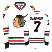 Reebok Chicago Blackhawks 7 Brent Seabrook Authentic White Man NHL Jersey