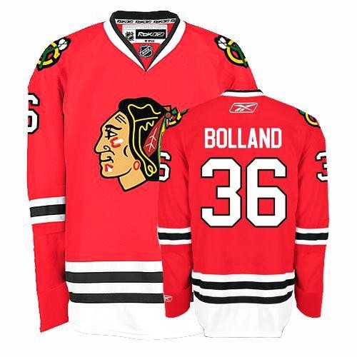 Reebok Chicago Blackhawks 36 Dave Bolland Premier Red Home Man NHL Jersey