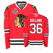 Reebok Chicago Blackhawks 36 Dave Bolland Premier Red Home Man NHL Jersey with Stanley Cup Finals