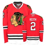 Reebok Chicago Blackhawks 2 Duncan Keith Authentic Red Home Man NHL Jersey