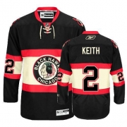 Youth Reebok Chicago Blackhawks 2 Duncan Keith Authentic Black New Third NHL Jersey