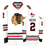 Reebok Chicago Blackhawks 2 Duncan Keith Authentic White Man NHL Jersey