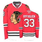 Youth Reebok Chicago Blackhawks 33 Dustin Byfuglien Authentic Red Home NHL Jersey