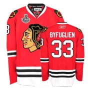Reebok Chicago Blackhawks 33 Dustin Byfuglien Premier Red Home Man NHL Jersey with Stanley Cup Finals