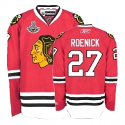 Reebok Chicago Blackhawks 27 Jeremy Roenick Authentic Red Home Man NHL Jersey with Stanley Cup Finals