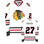 Reebok Chicago Blackhawks 27 Jeremy Roenick Authentic White Man NHL Jersey