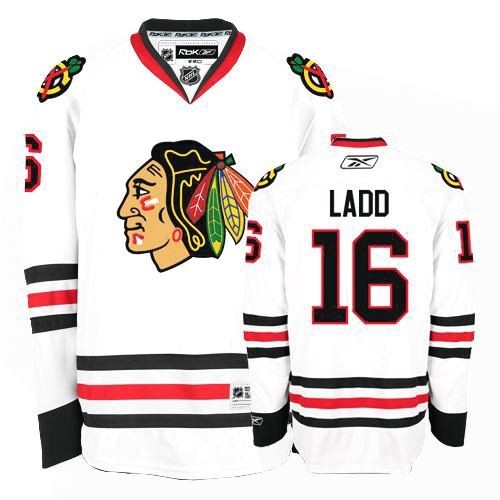 Reebok Chicago Blackhawks 16 Andrew Ladd Premier White Man NHL Jersey