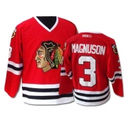 CCM Chicago Blackhawks 3 Keith Magnuson Premier Red Throwback Man NHL Jersey