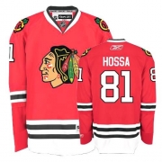 Youth Reebok Chicago Blackhawks 81 Marian Hossa Authentic Red Home NHL Jersey