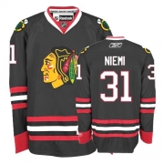 Reebok Chicago Blackhawks 31 Antti Niemi Premier Black Man NHL Jersey